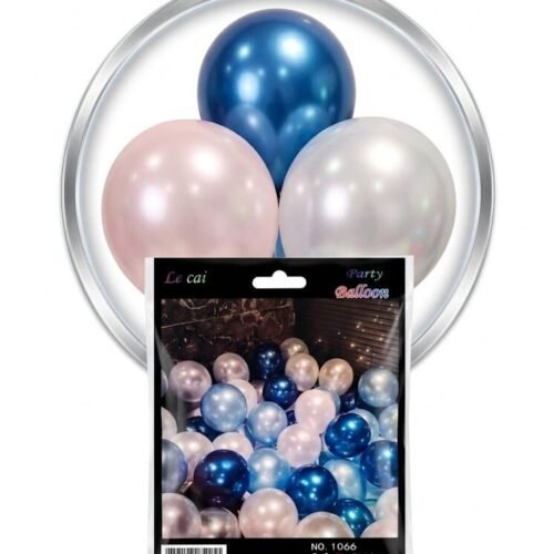 GLOBO LATEX PERLADO TRICOLOR X20UNID