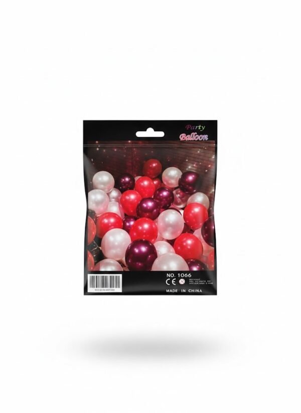 GLOBO LATEX PERLADO TRICOLOR X20UNID