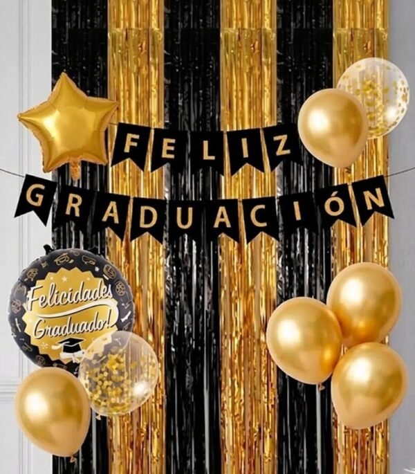 CORTINA FELIZ GRADUACION 1X2M