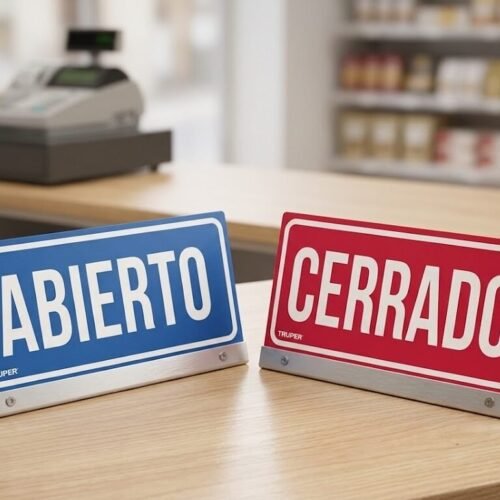 CARTEL ABIERTO/CERRADO 12X23