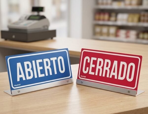 CARTEL ABIERTO/CERRADO 12X23