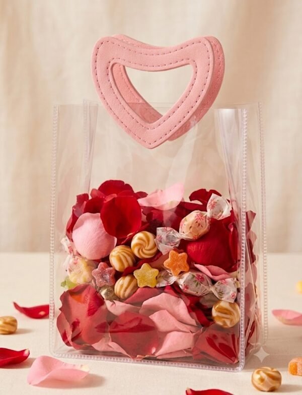 BOLSA PVC MANIJA CORAZON CUERINA 153X80