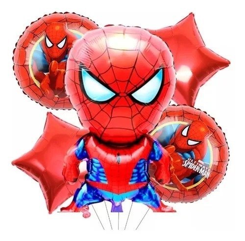 GLOBO METALIZADO SET 5 PERSONAJE